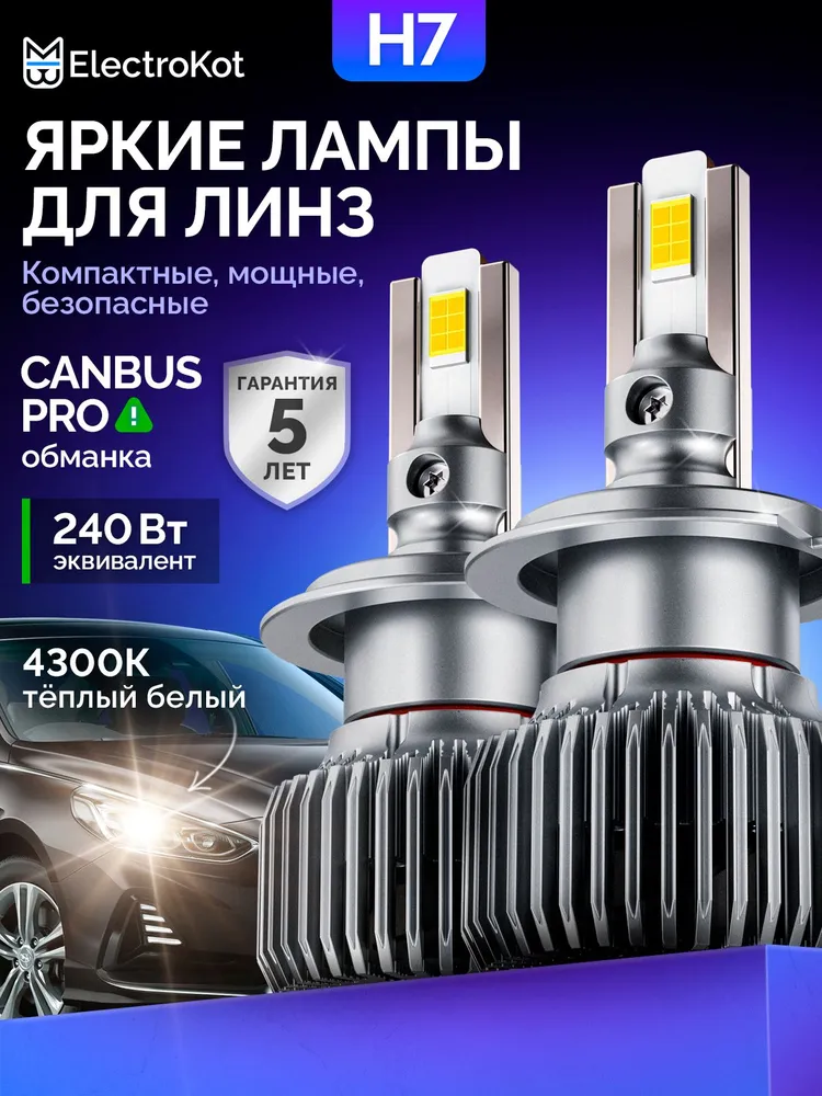 ЭлектроКот Плазма H7 4300K